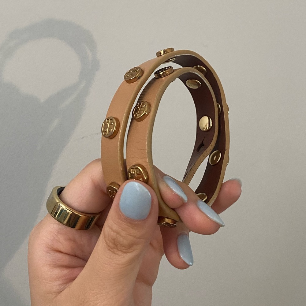 Tory burch leather wrap bracelet